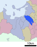 Location of Hakata ward Fukuoka city Fukuoka prefecture Japan